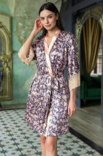 Mia-Amore Carol 7383 короткий атласный халат