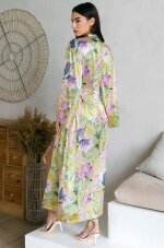 Короткий халат из смесового шелка Mia-Amore Iolanta 3953