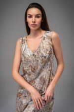 Mia-Amore Livia 4495 длинная шелковая сорочка на широких бретелях