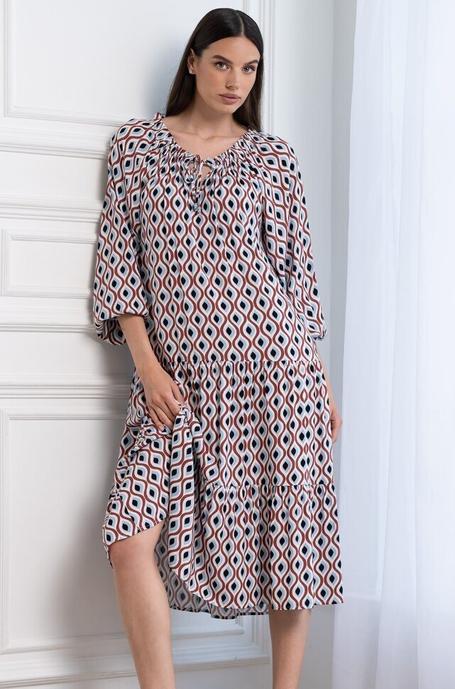 Mia-Amore Berta 5308 туника ниже колен из вискозы