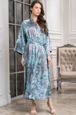 Длинный шелковый халат Mia-Amore Prosecco 4229