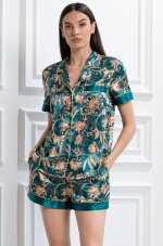 Mia-Amore Emerald 3745 шелковый комплект с рубашкой