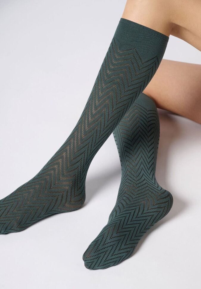 Гольфы ''в елочку'' Oroblu Tweed