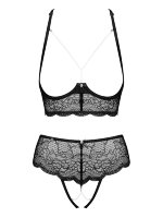 Комплект Obsessive Pearlove Set 2( бюст+стринги)