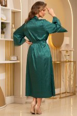 Однотонный длинный халат Mia-Amore Joanna 7319