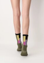 Носки хлопок 2 пары  Oroblu Twins Combine Colors Bootie Sock