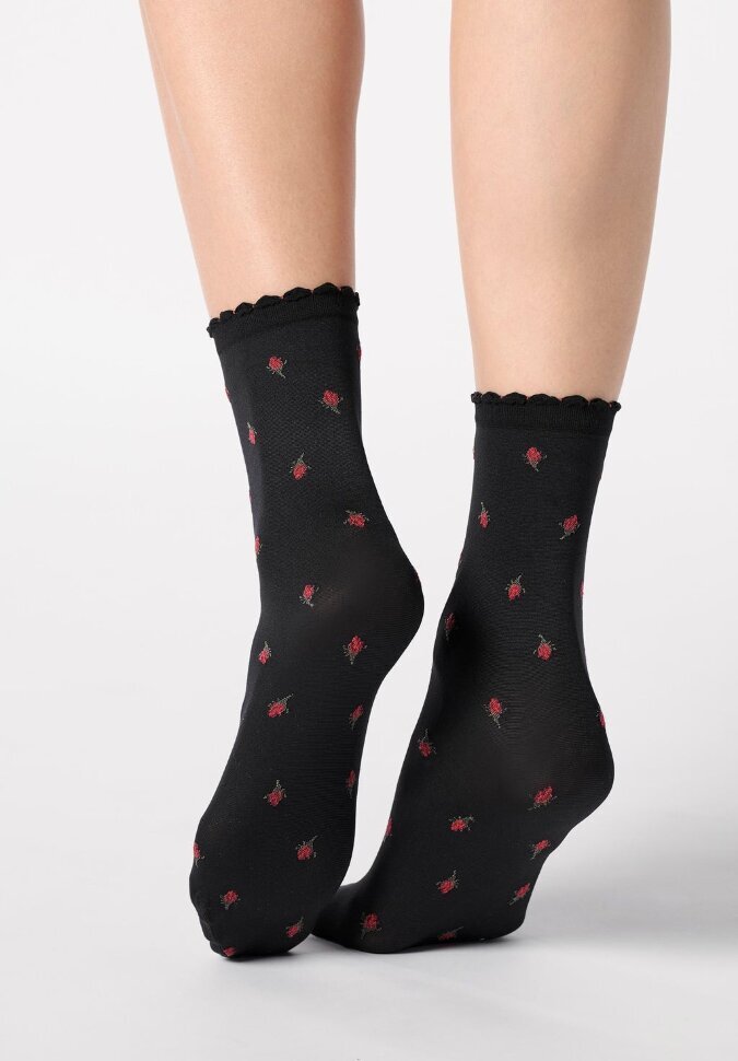Носки с рисунком роз Oroblu Floral Roses