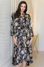 Длинный шелковый халат Mia-Amore Yasmina 3989