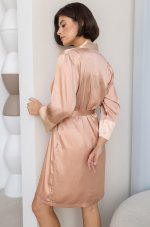 Короткий халат из искусственного атласа Mia-Amore Hailey 7303
