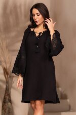 Mia-Amore Larnaca 5753 однотонная черная туника