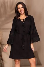 Mia-Amore Larnaca 5753 однотонная черная туника