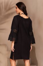 Mia-Amore Larnaca 5753 однотонная черная туника