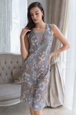 Сорочка средней длины из шелка и вискозы Mia-Amore Amely 5044