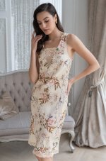 Сорочка средней длины из шелка и вискозы Mia-Amore Amely 5044