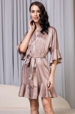 Mia-Amore Florence 2353 короткий халат из искусственного шелка
