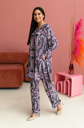 Комплект из удлиненной туники и брюк Mia-Mia Alba 16519