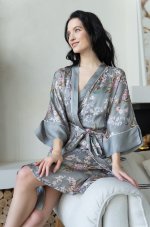 Халат из шелка и вискозы Mia-Amore Amely 5043