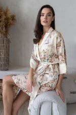 Халат из шелка и вискозы Mia-Amore Amely 5043