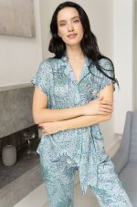 Брючный комплект с блузой из вискозы и шелка Mia-Amore Melissa 1866