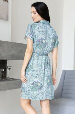 Рубашка на пуговицах с коротким рукавом из вискозы и шелка Mia-Amore Melissa 1867
