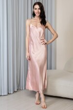 Mia-Amore Anabella 4824 длинная шелковая сорочка на узких бретелях