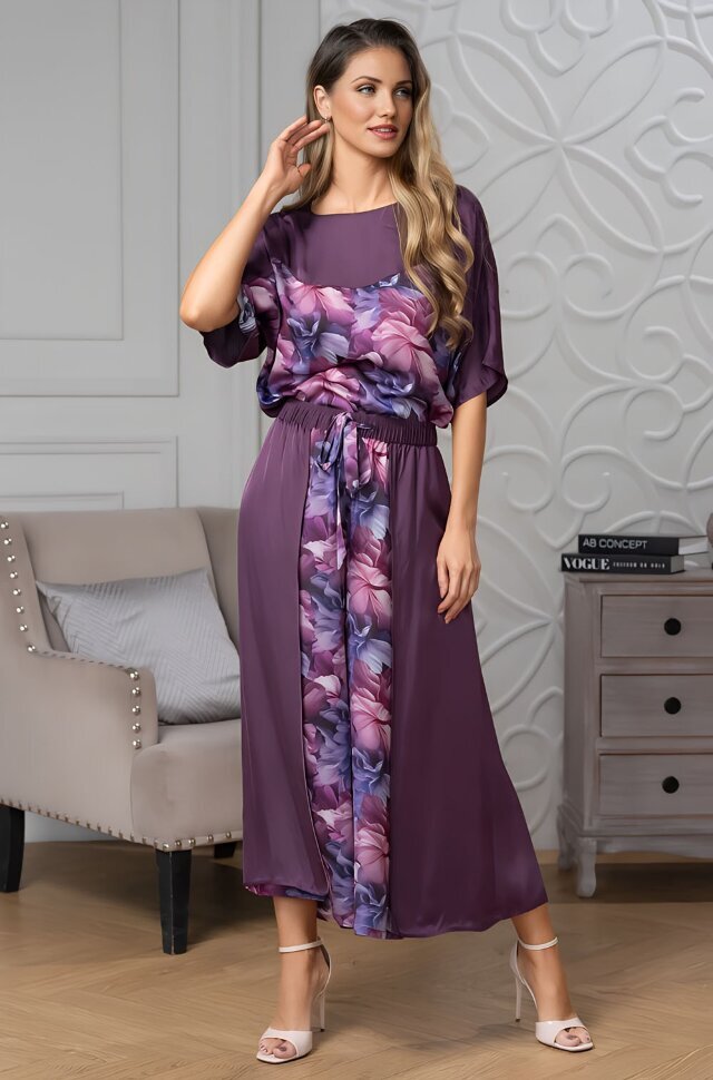 Mia-Amore Kameya 4456 модный комплект из шелка и вискозы