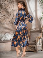 Длинный шелковый халат Mia-Amore Qiara 3829