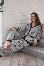Эффектный брючный комплект Mia-Amore Charline 4096
