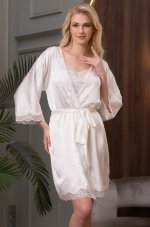Однотонный короткий халат Mia-Amore Arianna 3943