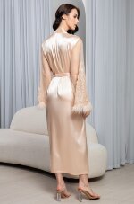 Длинный халат из смесового шелка Mia-Amore Marjory 3969