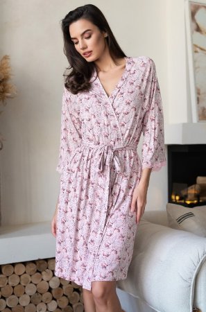 Короткий халат из вискозы Mia-Amore Inessa 5013
