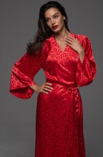 Mia-Amore Leona 2239 халат длинный из жаккардового полотна