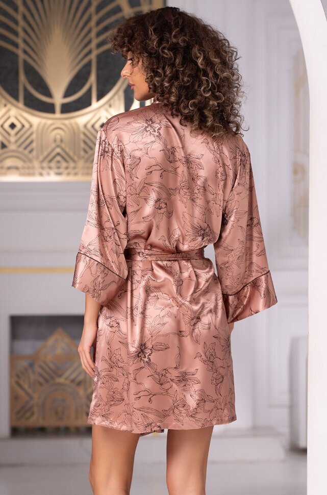 Mia-Amore Sienna 9133 короткий халат в розовых тонах
