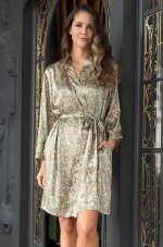 Короткий атласный халат Mia-Amore Teresa 7383