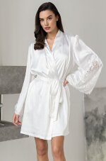 Короткий халат из смесового шелка Mia-Amore Marjory 3963